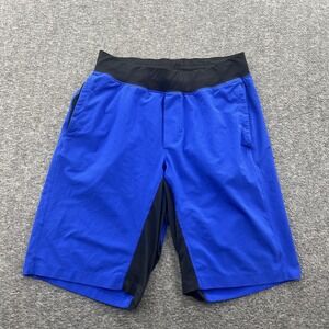 Lululemon T.H.E. Unlined Shorts Mens M Blue Gym Crossfit Training Running Yoga